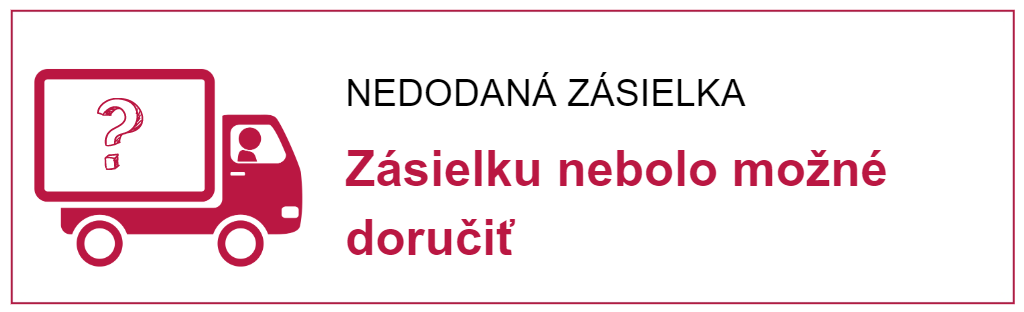 NEDODANÁ ZÁSIELKA